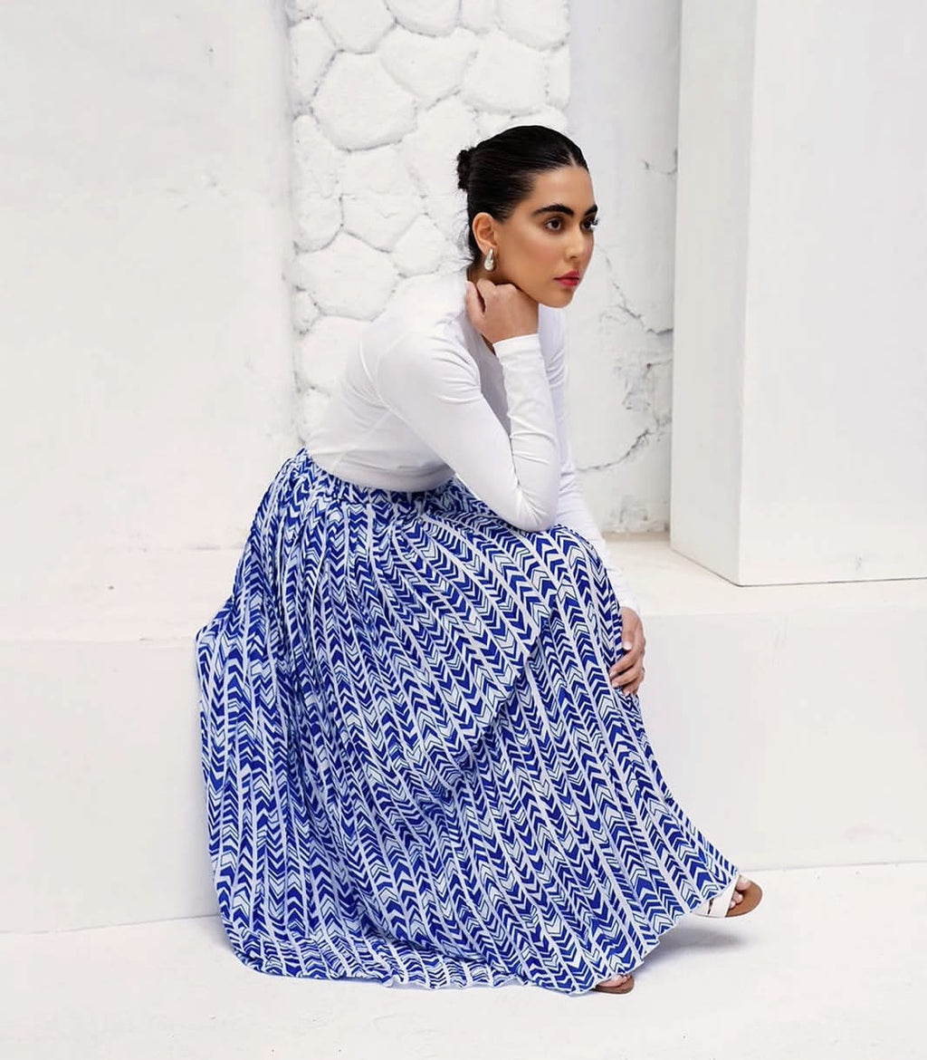 Nahla Chevron Skirt