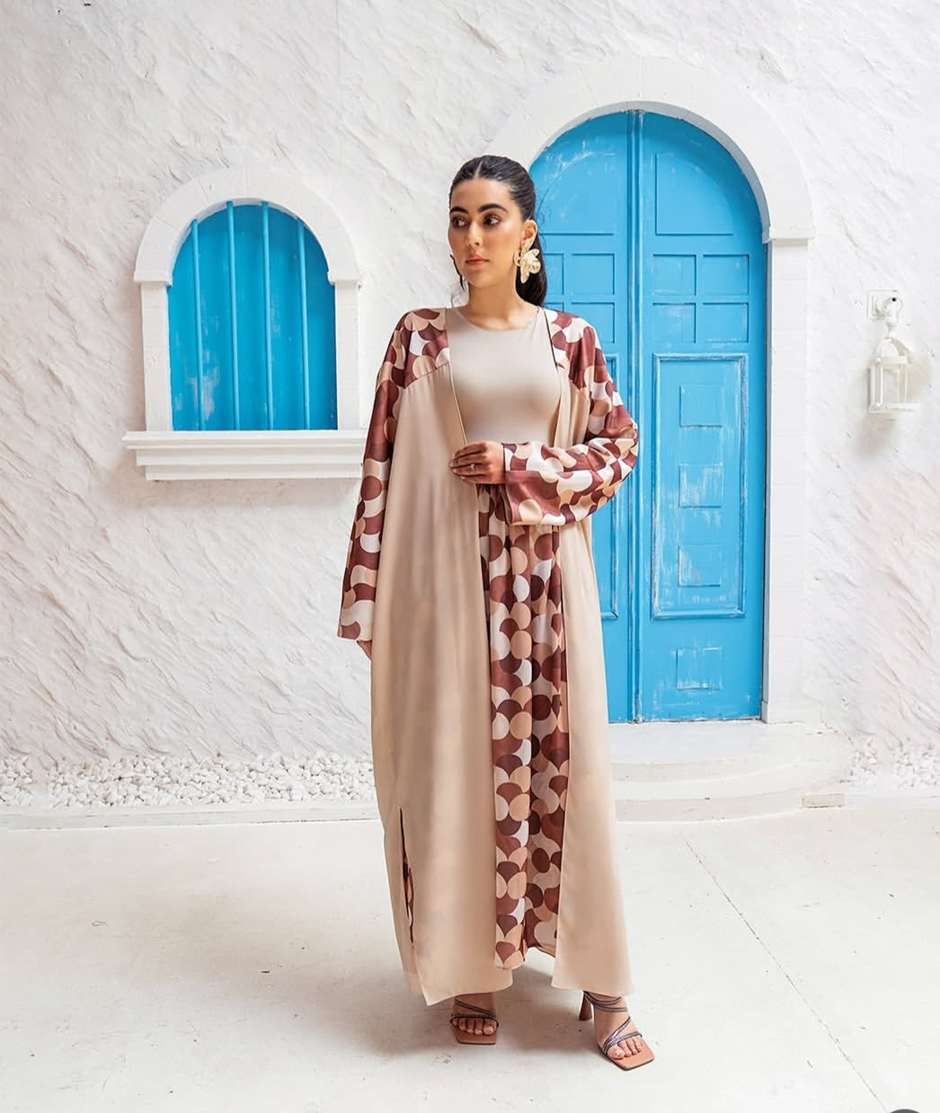 Dune Kimono Honeycomb Print
