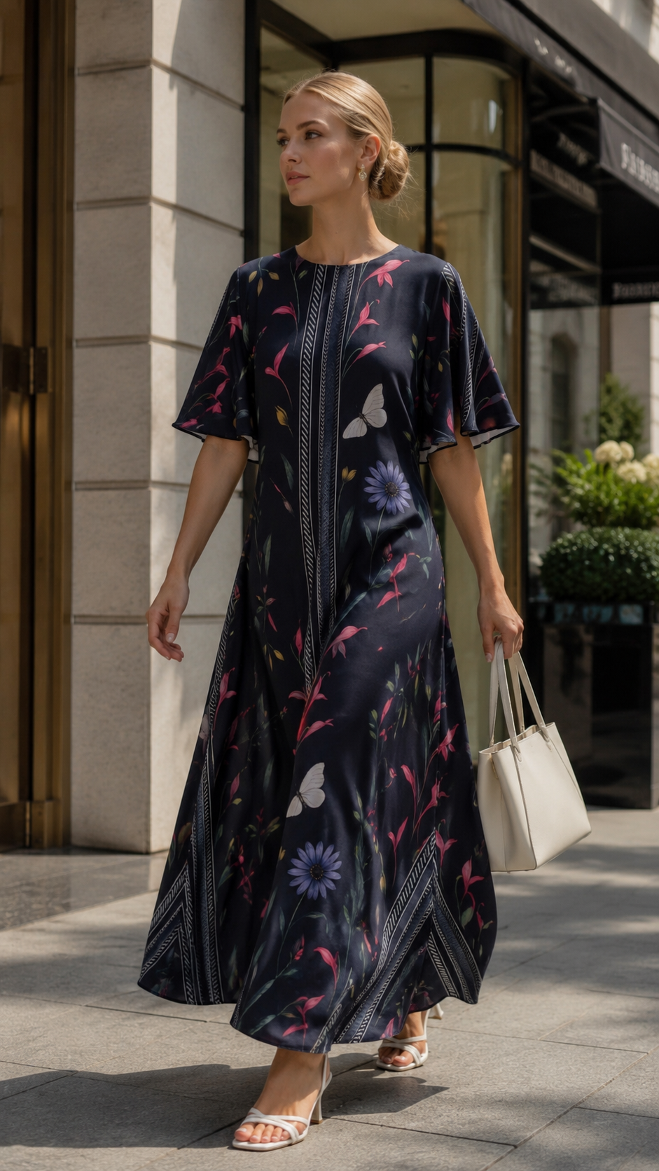 Midnight Blossom Kaftan